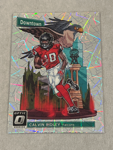 2018 Donruss Optic Calvin Ridley Downtown Prizm Rookie RC #DT19