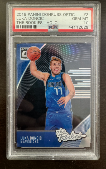 2018 Panini Donruss Optic Luka Doncic The Rookies Holo PSA 10