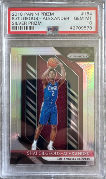 Shai Gilgeous-Alexander Silver Prizm PSA 10