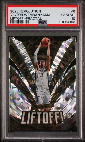 2023 Panini Revolution Liftoff! Fractal Victor Wembanyama #6 psa 10