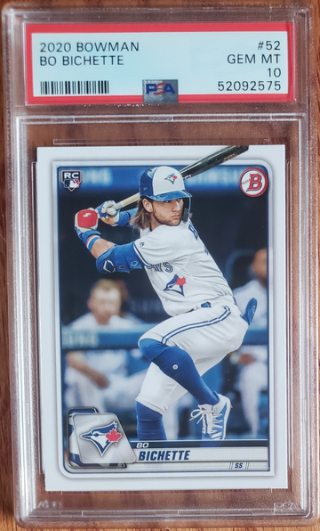 2020 Bowman Bo Bichette RC #52 PSA 10 Blue Jays