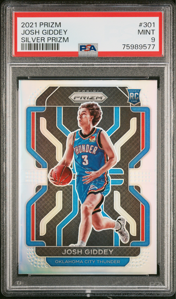 2021 Panini Prizm Silver Josh Giddey PSA 9