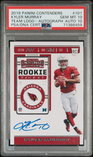 2019 Panini Contenders Auto Kyler Murray PSA 10/10
