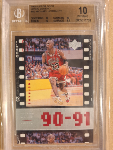 Michael Jordan BGS 10 1998 Upper Deck 