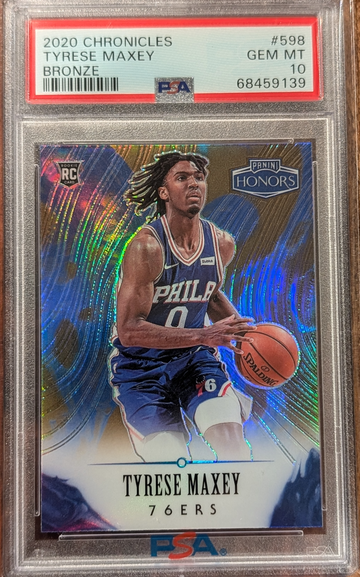 2020 Chronicles Honors Tyrese Maxey Bronze SSP Pop 2 PSA 10 #598