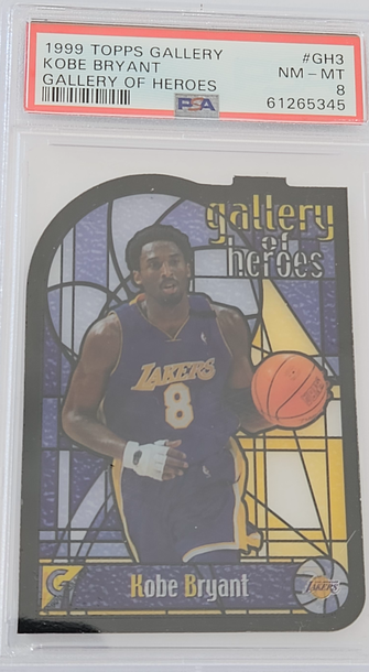 1999 Topps Gallery of Heroes Kobe Bryant GH3