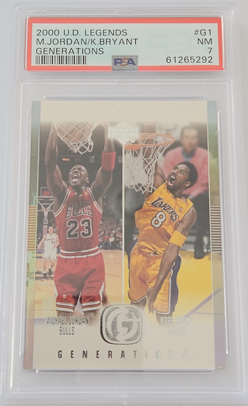 2000 UD Legends Kobe Bryant Michael Jordan Generations G1