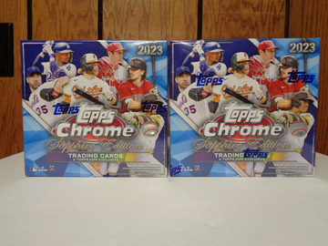 (2) 2023 Topps Chrome Sapphire Edition Factory Sealed Boxes