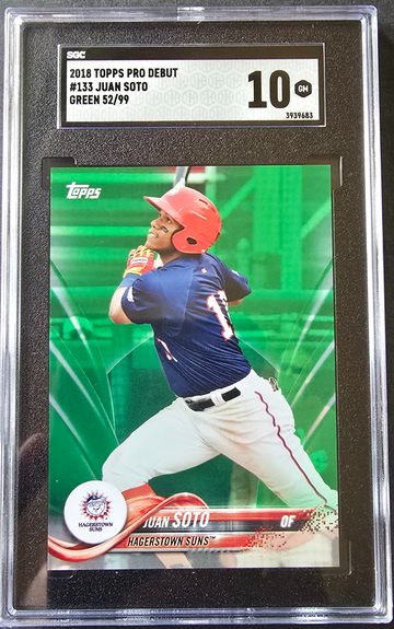 2018 Topps Pro Debut Green Juan Soto #d/99