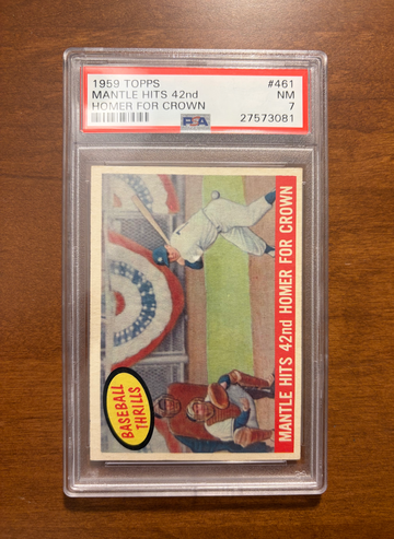 1959 Topps - Mickey Mantle - #461 - Mantle…Crown