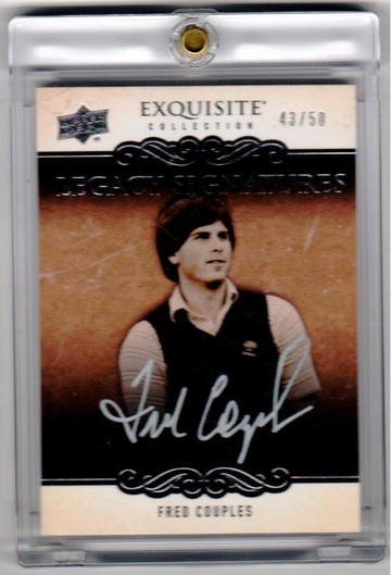 2013 Upper Deck Exquisite Golf Fred Couples Legacy Signatures Autograph 43/50