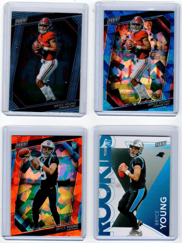 (5) Card Lot Bryce Young - Carolina Panthers Alabama Crimson Tide