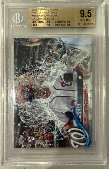 2018 Juan Soto topps Gatorade Ssp psa 10