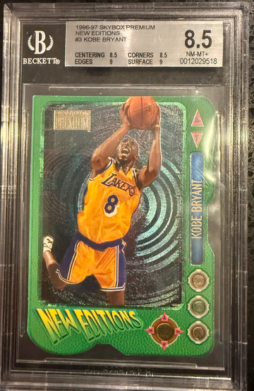 1996 Kobe Bryant new edition skybox premium bgs 8.5