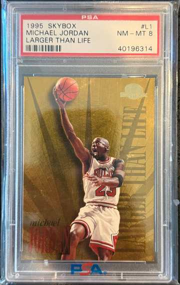 1995 Michael Jordan larger than life psa 8