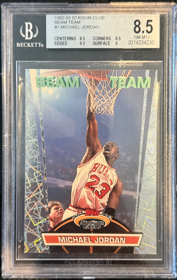1992 Michael Jordan beam team stadium bgs 8.5