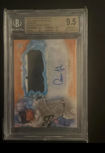 2017 Aaron Judge Inception Orange /10 BGS 9.5 
