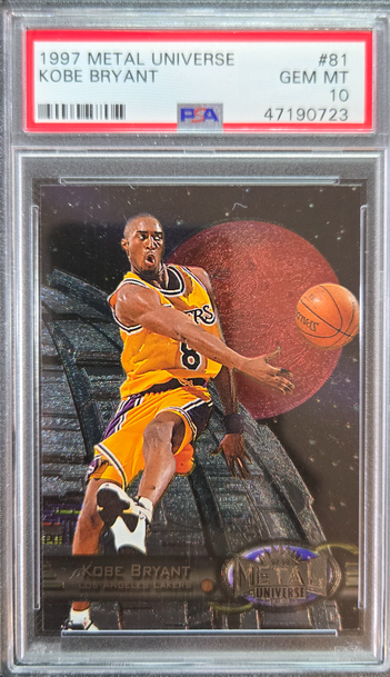 1997 Fleer Metal Universe KOBE BRYANT PSA 10