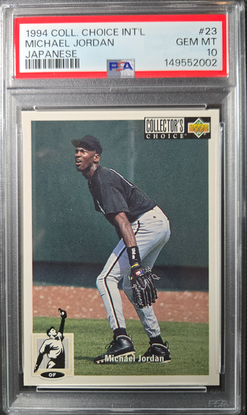 1994 Upper Deck Collector's Choice International Japanese 23 MICHAEL JORDAN PSA 10