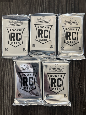 2025 Panini Instant NFL RC - 3 Card Packs- 5 Pack Lot