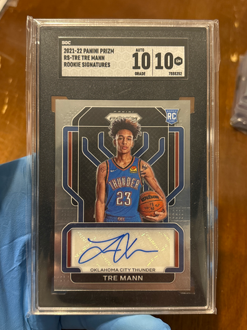 Tre Mann 2021-22 panini Prizm rookie auto 