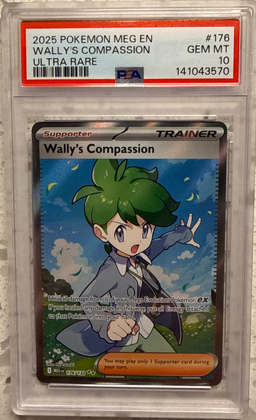 2025 Pokemon Mega Evolutions Wally's Compassion Ultra Rare PSA 10 
