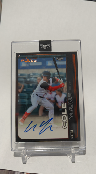 2024 pulse baseball cole young /15 auto mariners 