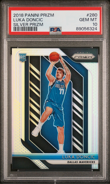 2018 prizm luka doncic silver psa 10 #280