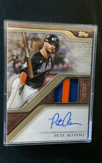 2024 Topps Reverence Pete Alonso autographed patch card