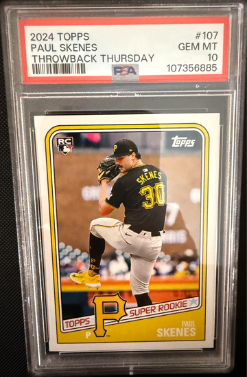 2024 Topps Paul Skenes Rookie card Throwback Thursday  PSA Gem Mint 10 
