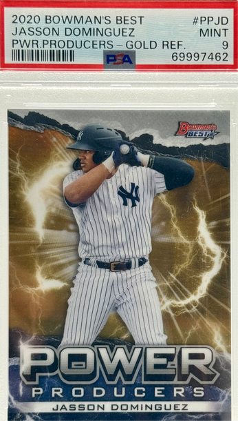 2020 BOWMAN'S BEST JASSON DOMINGUEZ PWR.PRODUCERS - GOLD REF/50 #PPJD PSA 9 MINT