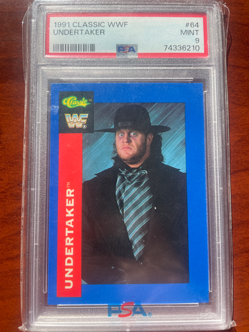1991 Classic WWF Undertaker Rookie PSA 9