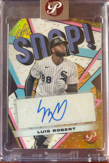 203 Topps Pristine Luis Robert Oh Snap Gold Auto /50