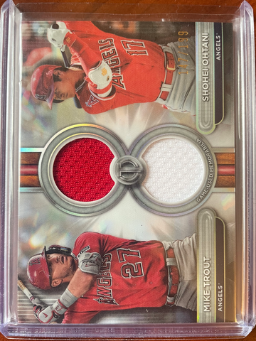 2024 Topps Tribute Mike Trout Shohei Ohtani Dual Relic /199