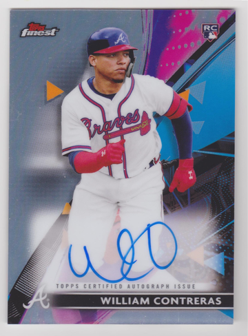 WILLIAM CONTRERAS - RC 2021 TOPPS FINEST ROOKIE CARD # FA-WC ON-CARD AUTOGRAPH