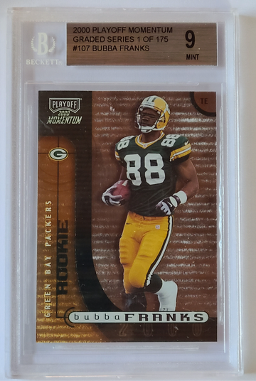 BUBBA FRANKS 2000 PLAYOFF MOMENTUM GRADED SERIES 1 OF 175 (S/N 157/750) ROOKIE CARD BGS 9 MINT! 