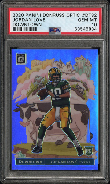 2020 Panini Donruss Optic Jordan Love Downtown #DT32 PSA 10
