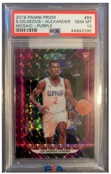 2018 Panini Prizm Mosaic Shai Gilgeous Alexander Rookie #89
