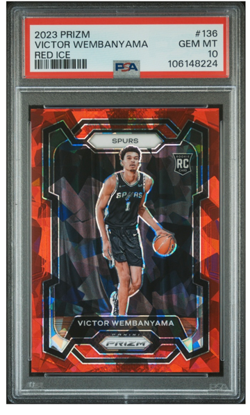 2023 Prizm Victor Wembanyama Red Ice #136