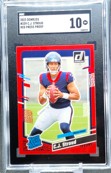 2023 Donruss SGC 10 / Stroud RC #339 / RED PRESS PROOF / SGC 10 / Houston Texans