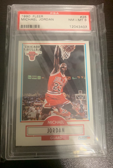 1990 Fleer Michael Jordan #26 PSA 8