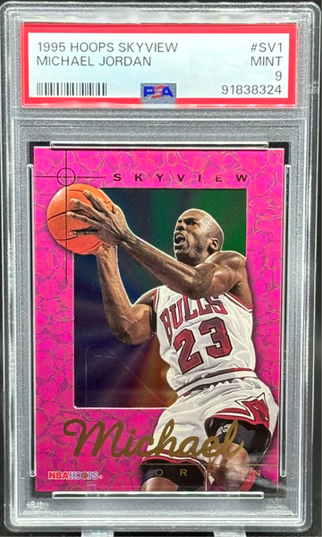 1995 Hoops Skyview Michael Jordan SV1 PSA 9