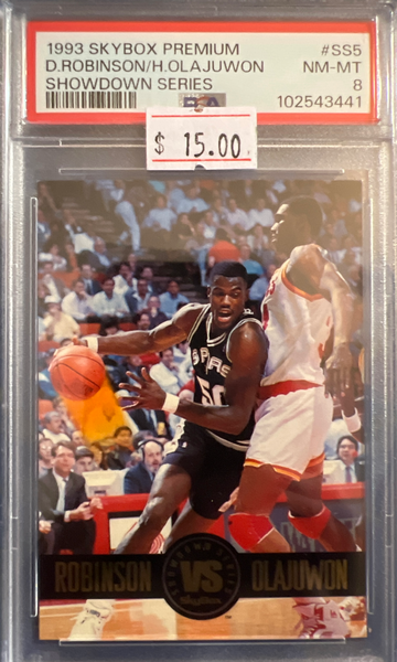 1993 Skybox Premium Robinson vs. Mutombo Showdown Series #SS5 PSA 8 NM-MT