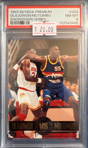 1993 Skybox Premium Olajuwon vs. Mutombo Showdown Series #SS4 PSA 8 NM-MT