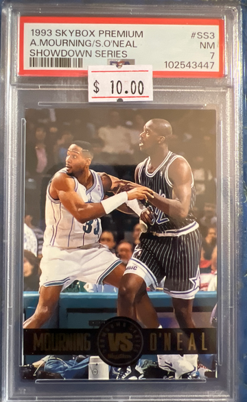 1993 Skybox Premium Mourning vs O’Neal Showdown Series #SS3 PSA 7