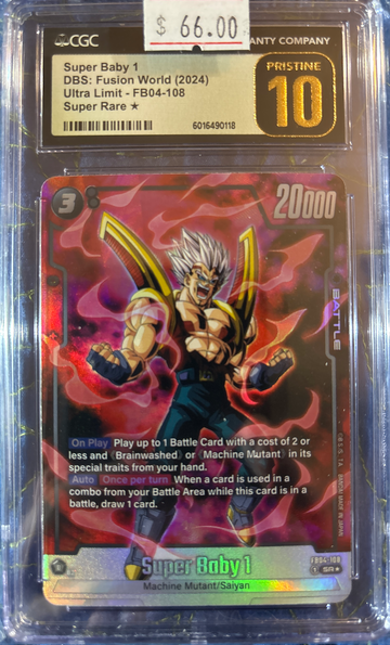 2024 Super Baby 1 DBS Fusion World Ultra Limit FB04-108 Super Rare* CGC 10 Pristine
