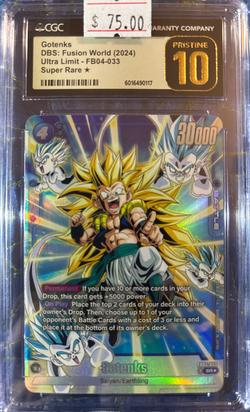 2024 Gotenks DBS Fusion World Ultra Limit FB04-033 Super Rare* CGC 10 Pristine