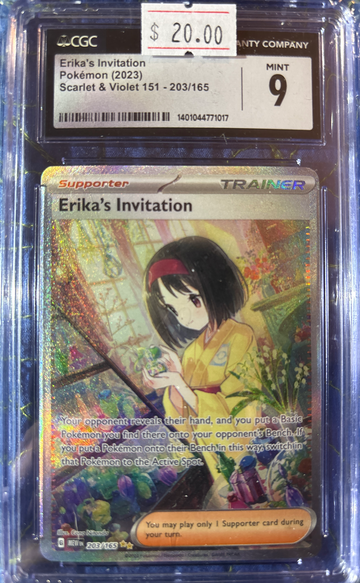 2023 Pokémon Erika’s Invitation S&V 151 203/165 CGC 9 Mint