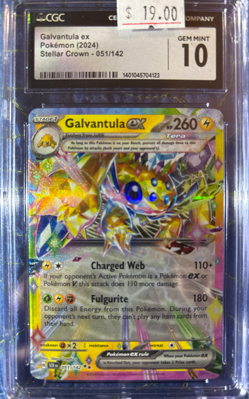 2024 Pokémon Galvantula ex 051/142 CGC 10 Gem Mint