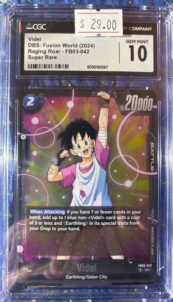2024 Videl DBS Fusion World Raging Roar FB03-042 Super Rare CGC 10 Gem Mint